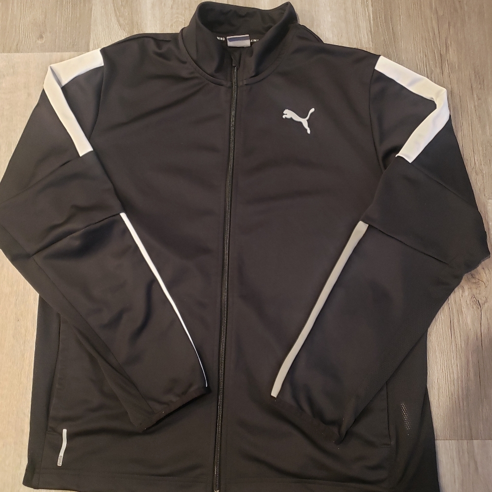 PUMA Blaster Jacket Men's Black and White Sz L